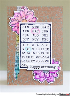 Darkroom Door Stamp - Eclectic Stamp / Mini Calendar